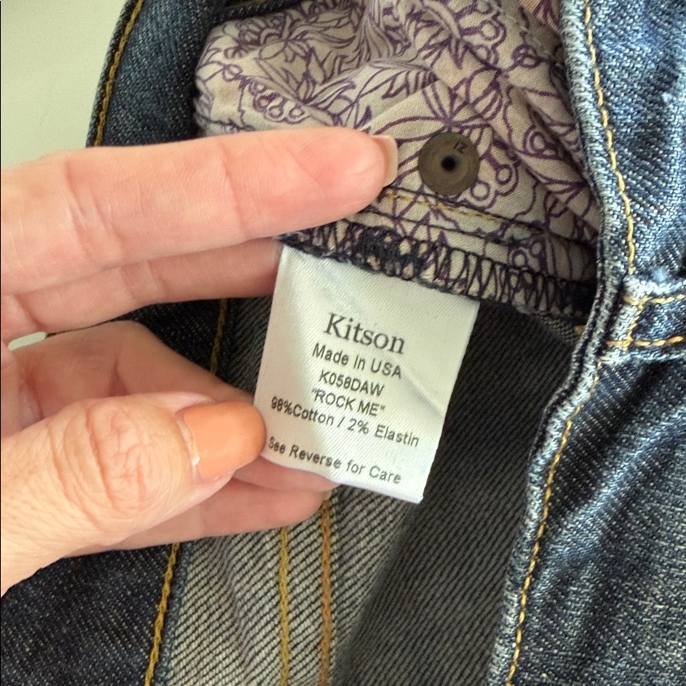 Kitson Denim with Gold Accents - Picture 8 of 9